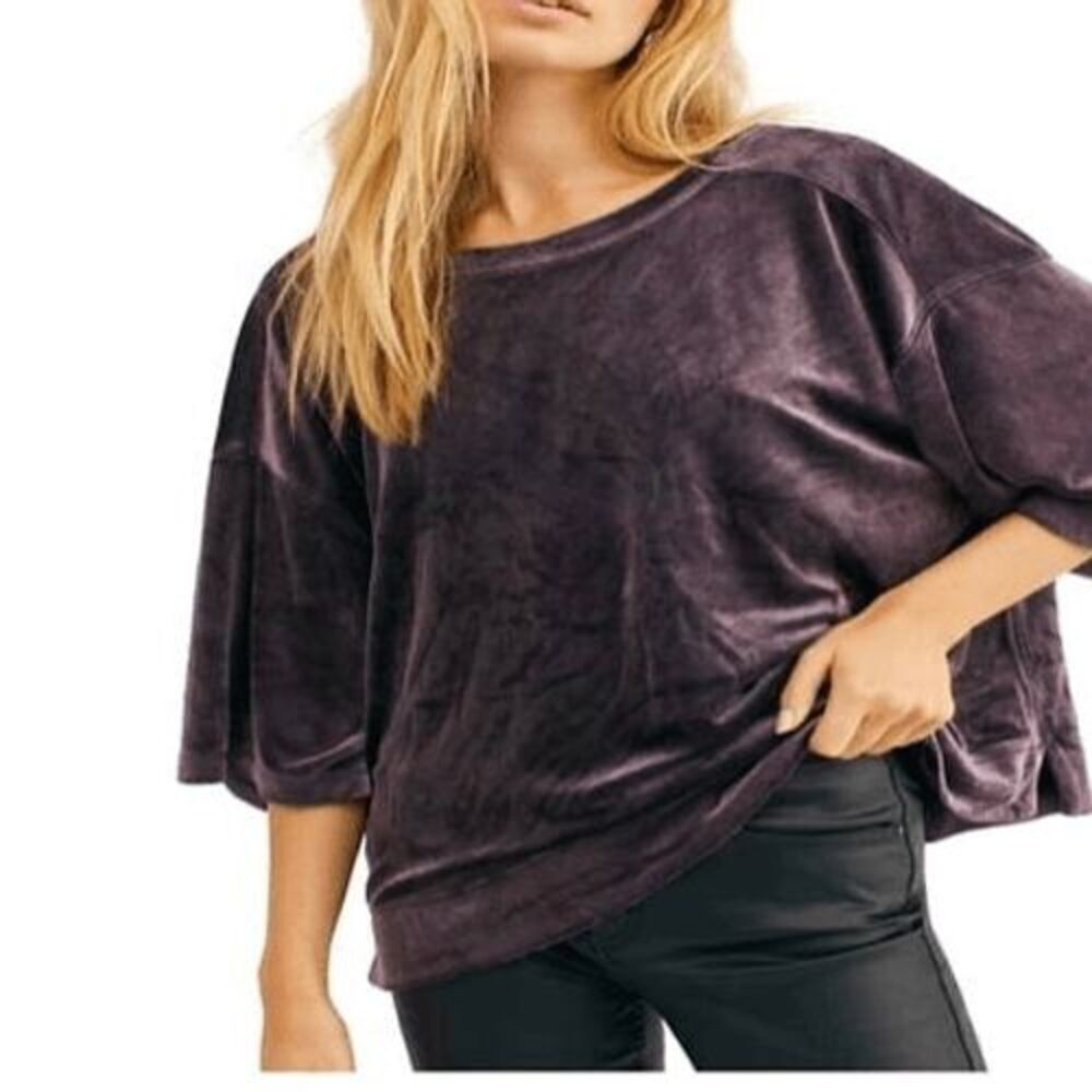 NWT Free People Women's Valerie Tee Tunic Top Open Back OB1068118 XS